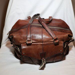 hugo boss weekend leather bag